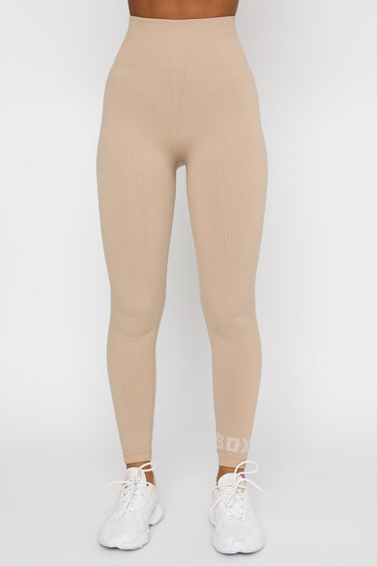 Coffee Date Seamless Leggings Sand