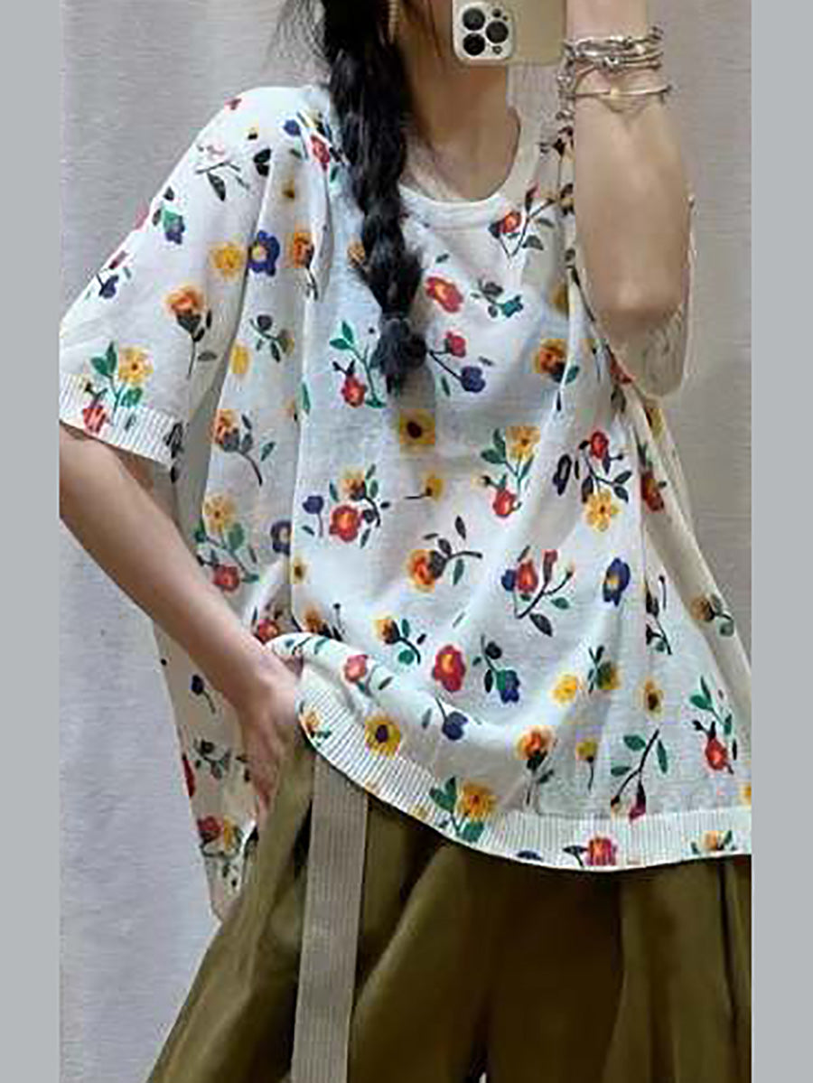 å¥³ç¨ä¼éè±æµå¤å­£å¯¬é¬å¥é ­è¡«