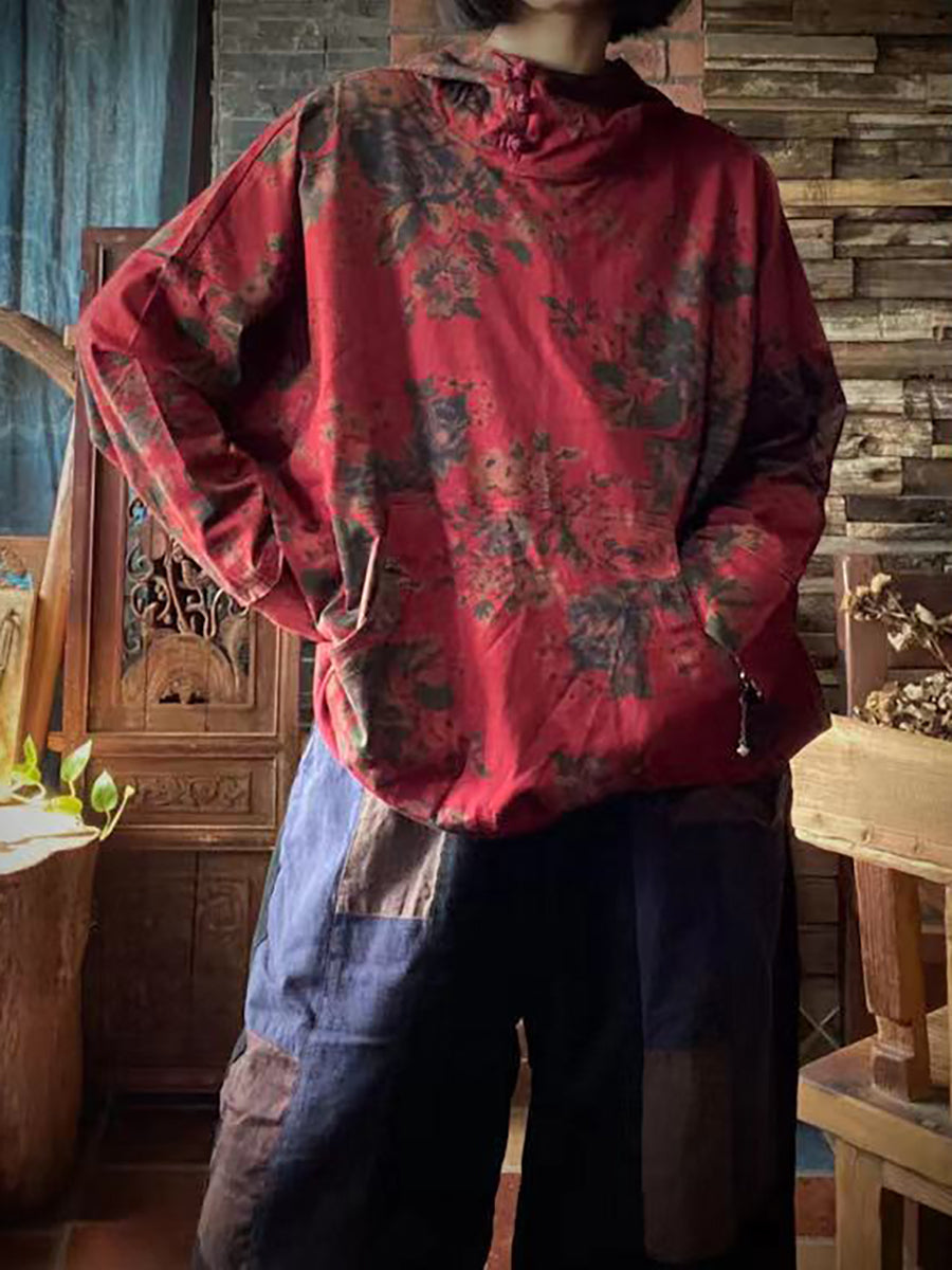 å¤§å°ºç¢¼å¥³æ¬¾å¾©å¤å°è±æ£è³ªé£å¸½ T å¹