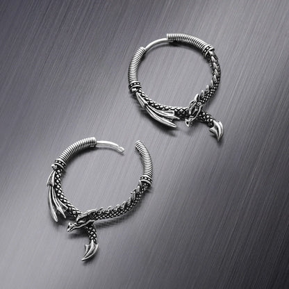 OUROBOROS DRAGON EARRINGS