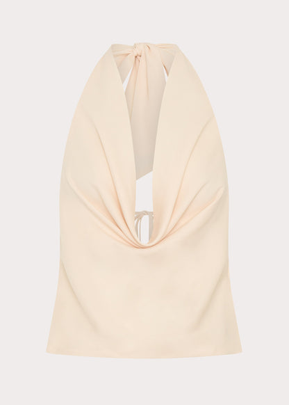 Charli Cowl Top - Lemon