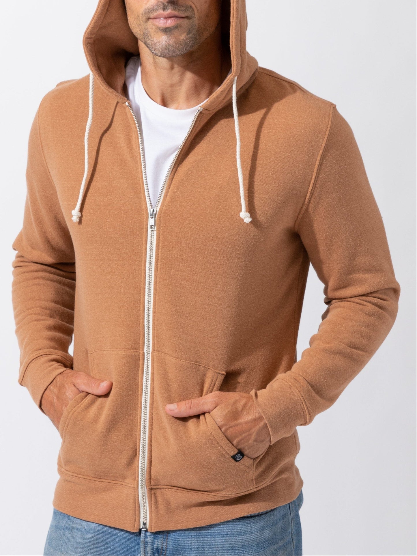Men's Core Triblend Fleece Zip Hoodie
