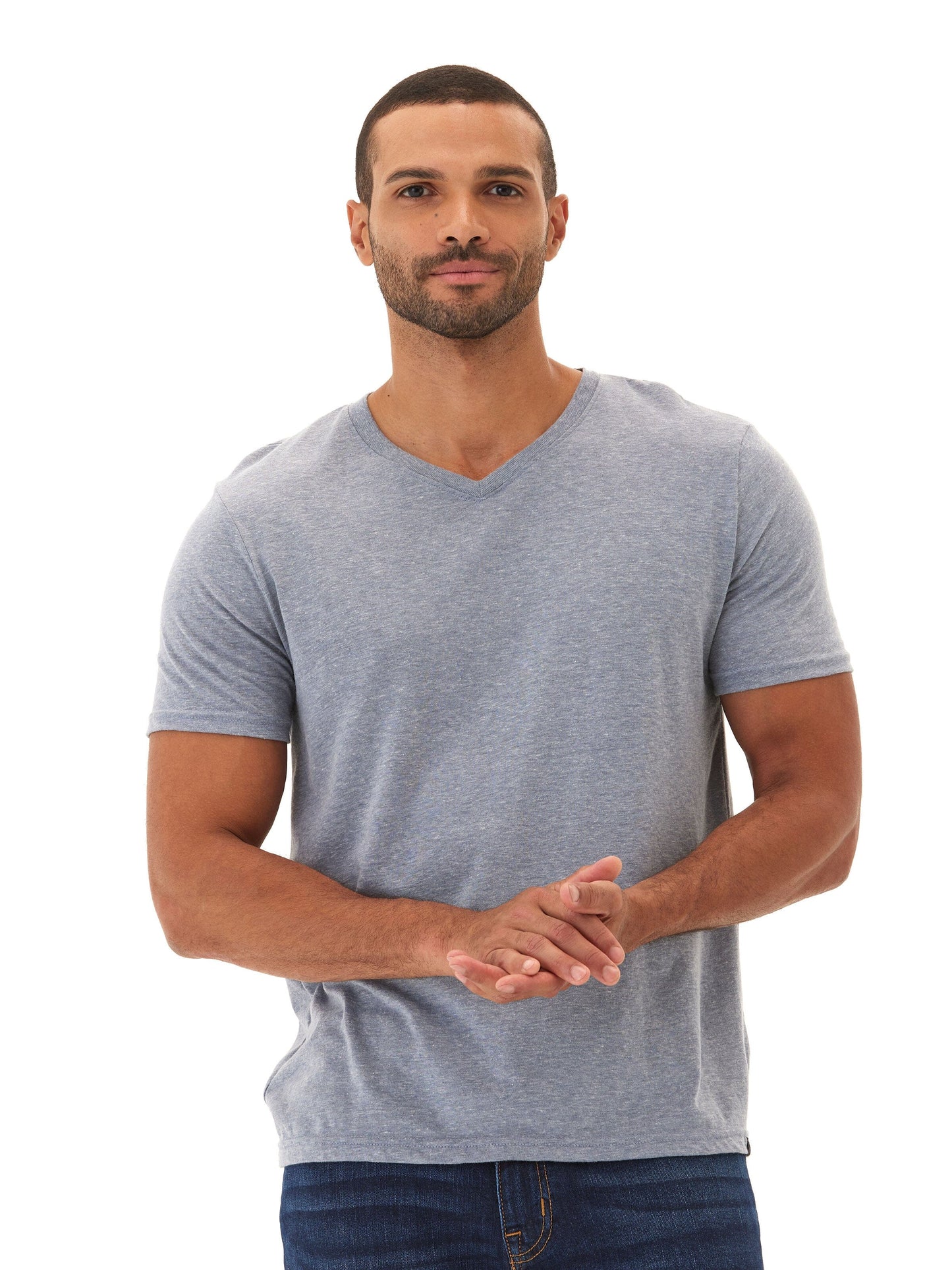 Men's Core Triblend Jersey V-Neck Tee