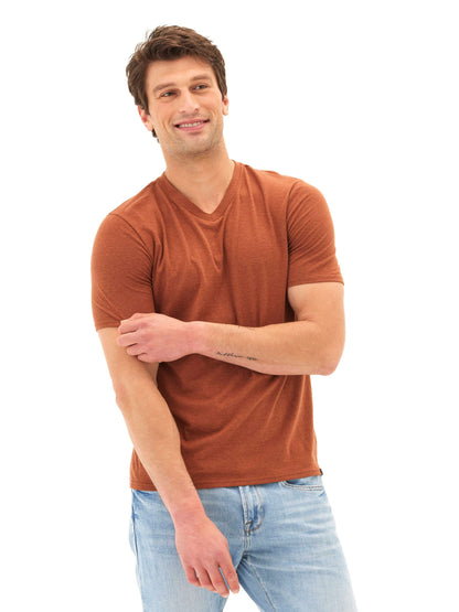 Men's Core Triblend Jersey V-Neck Tee