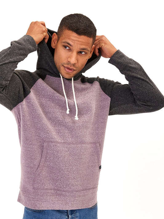 Colorblock Raglan Triblend Hoodie