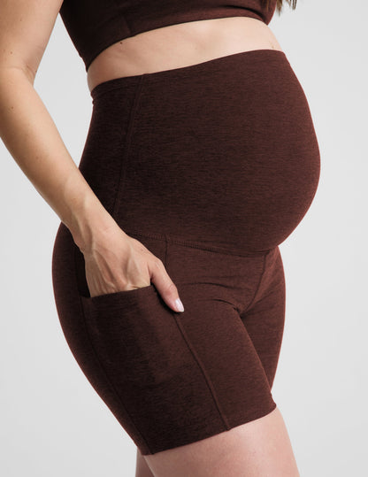 Spacedye™ Keep Pace 5" Maternity Pocket Biker Short
