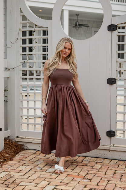 Chateau Days Strapless Maxi Dress