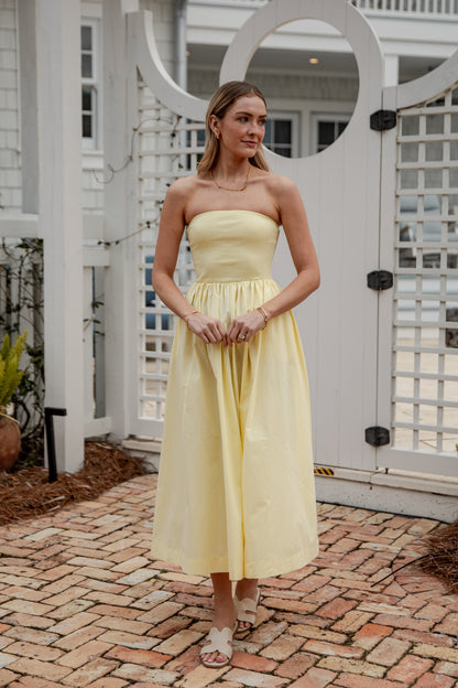 Chateau Days Strapless Maxi Dress