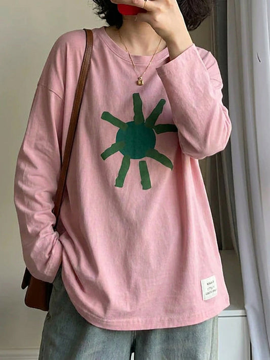 å¤§å°ºç¢¼èè¡å°è±100%ç´æ£å¯¬é¬é·è¢Tå¹