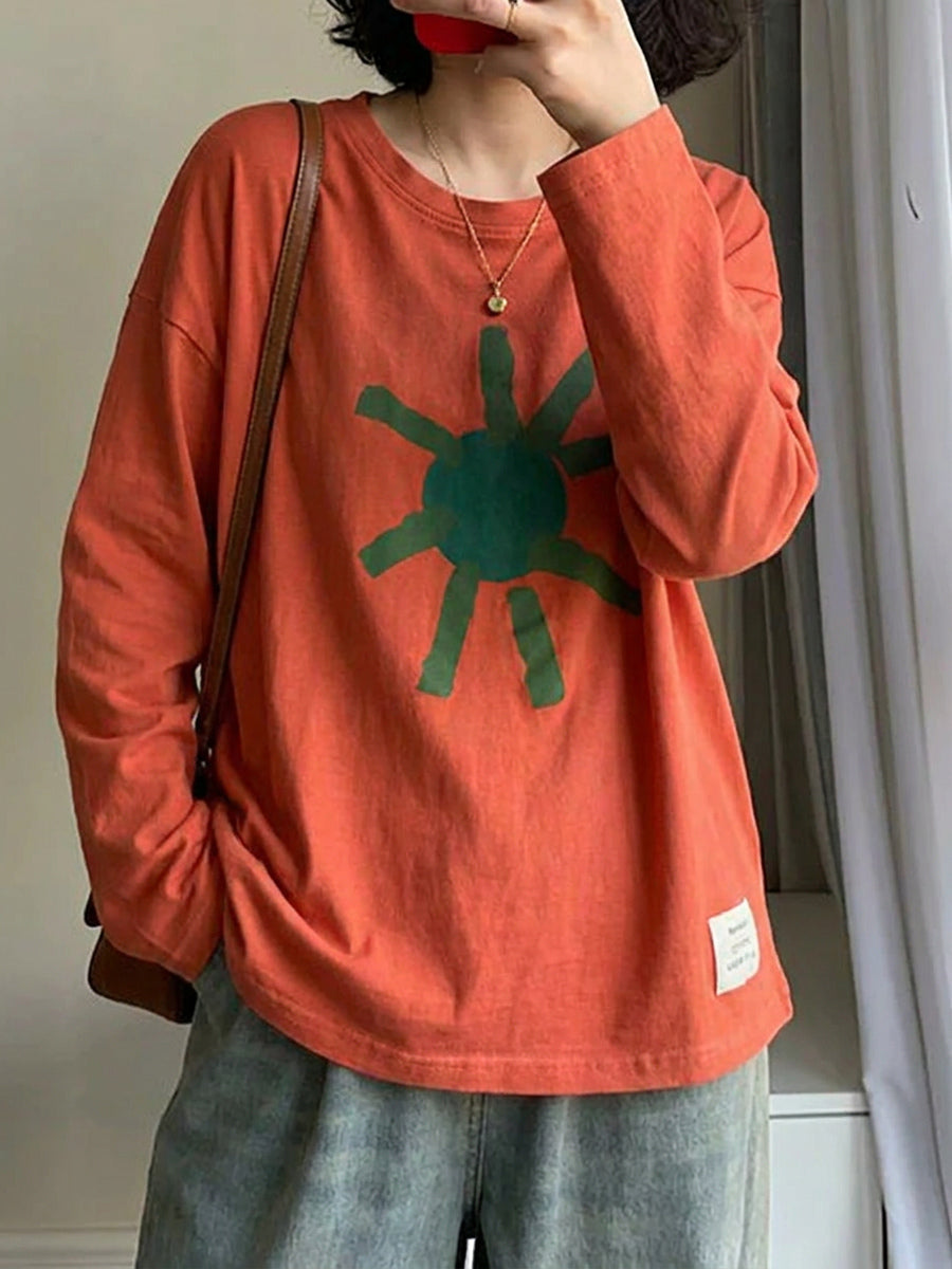 å¤§å°ºç¢¼èè¡å°è±100%ç´æ£å¯¬é¬é·è¢Tå¹